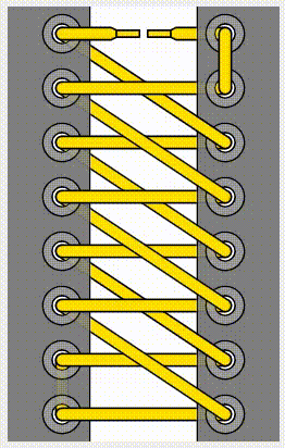 مدل کج (Skewed Lacing) 41668