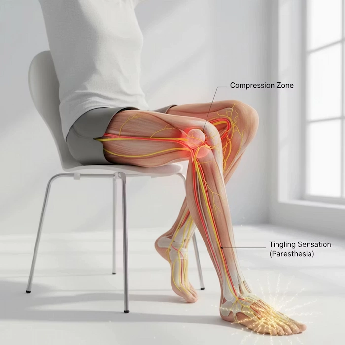 به تصویر کشیدن علت گزگز پا 468555555555554