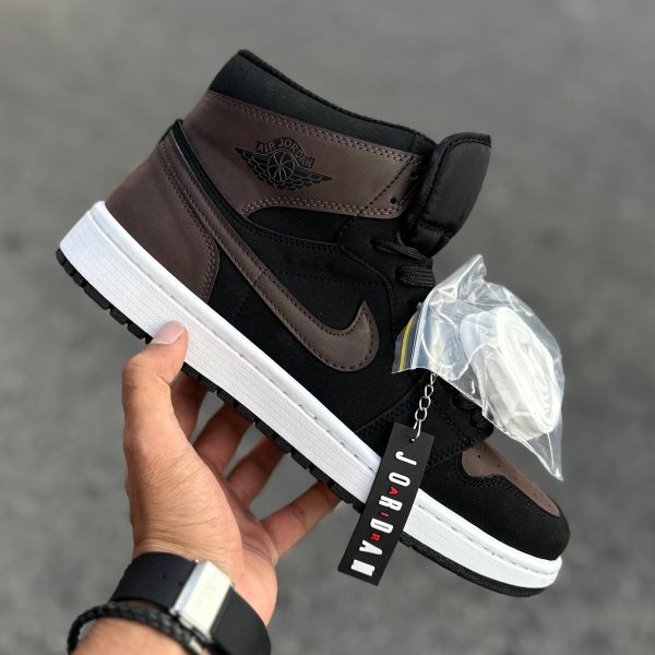 Jordan 1 ساقدار مشکی قهوه ای کد(1474)