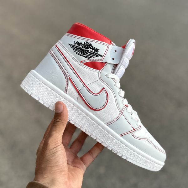 Jordan ساقدار سفید خط قرمز کد(1484)