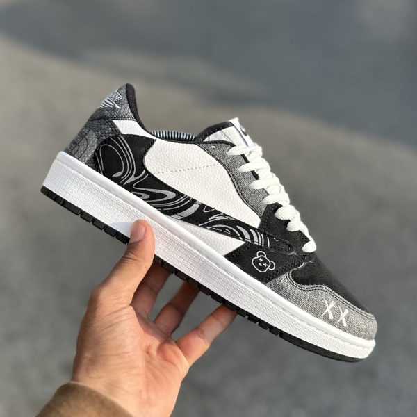 Travis بدون ساق North Face طوسی مشکی کد(1495)