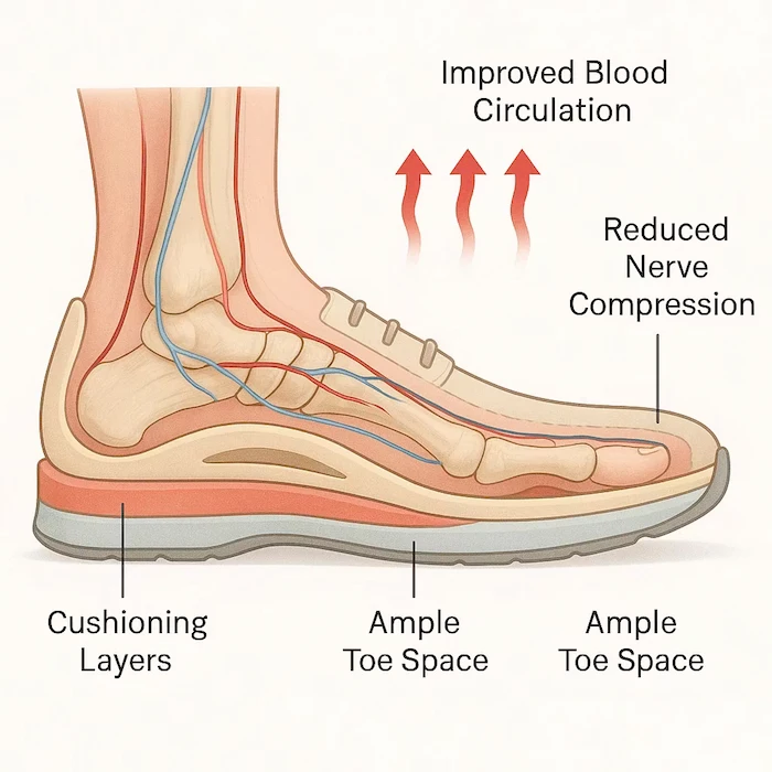 کفش مناسب گزگز پا 46543