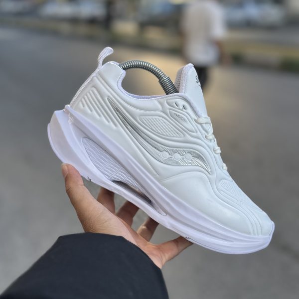 Saucony تمام سفید زیره شاسی(کادو روز پدر🎁)