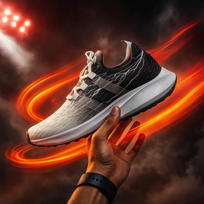 کتونی جورابی سفید مشکی 41654196