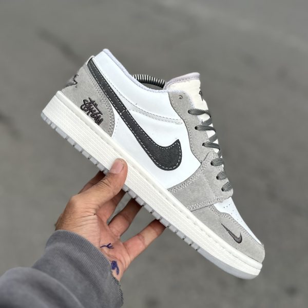 Air Jordan 1 Low 2 طوسی سفید آراکس کد(1571)