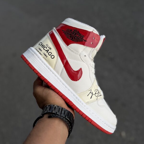 Jordan 1 ساقدار CHICAGO سفید قرمز کد(1631)