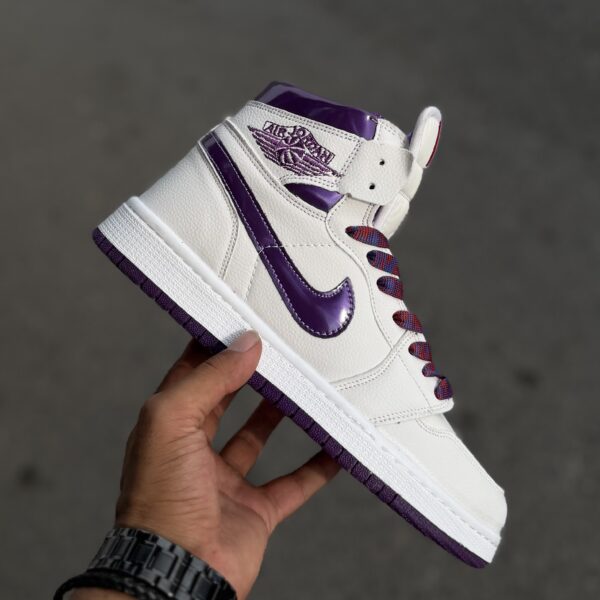 Air Jordan 1 ساقدار بنفش کد(1646)