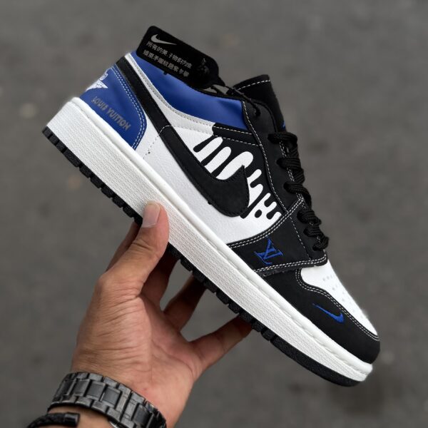 Air Jordan 1 Low louis vuitton مشکی ابی کد(1645)