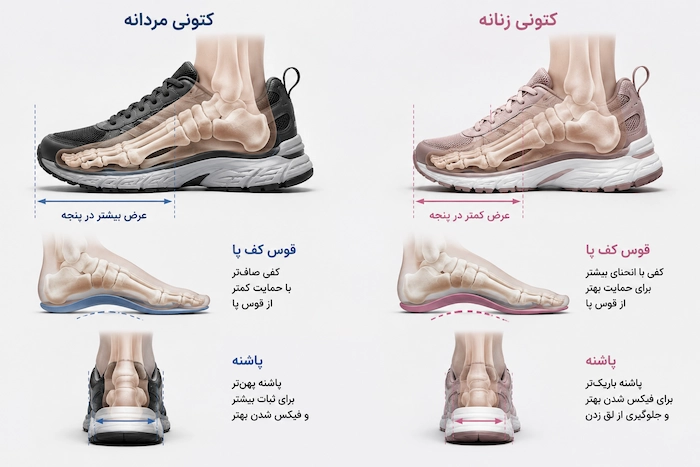 تفاوت در آناتومی و فرم پا7512