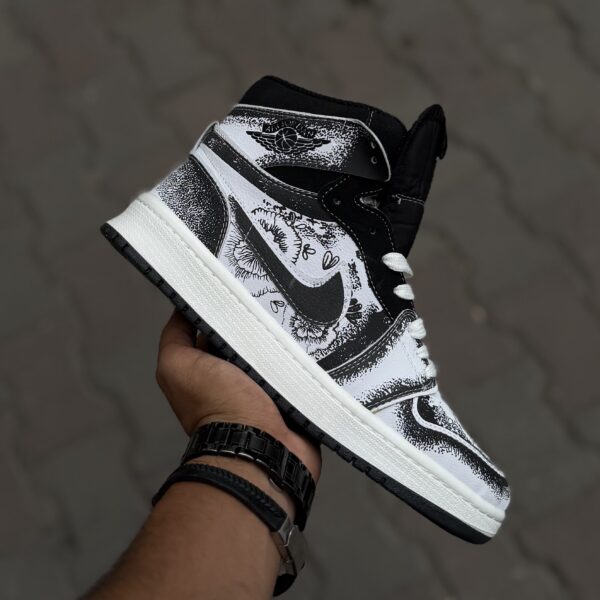 Air Jordan 1 فامیلیا سفید مشکی LA کد(1680)